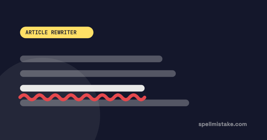 Illustration: lines of text with one marked by a red correction squiggle