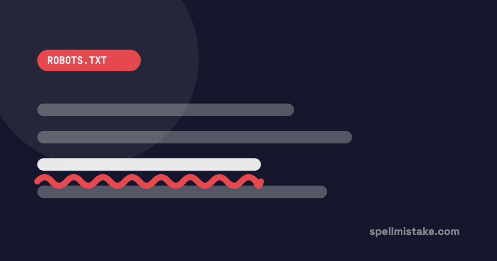 Illustration: lines of text with one marked by a red correction squiggle