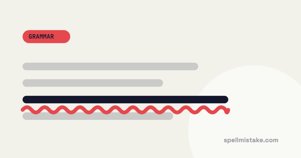 Illustration: a paragraph with one line underlined in red